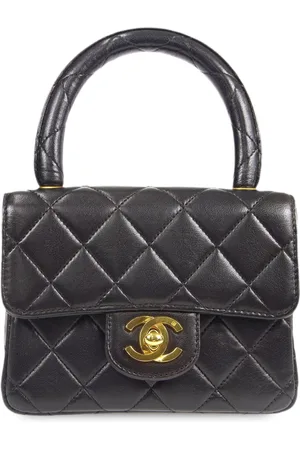CHANEL Lille klassisk firkantet håndtaske med flaplukning fra 1990