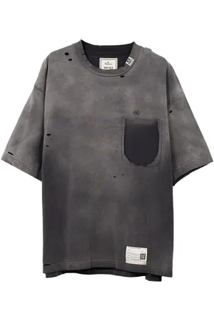 Maison Mihara Yasuhiro T-shirt med slitageeffekt