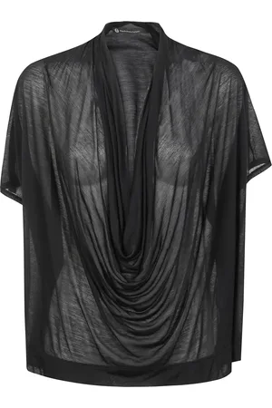 PIERANTONIO GASPARI T-shirt med rynkedetalje