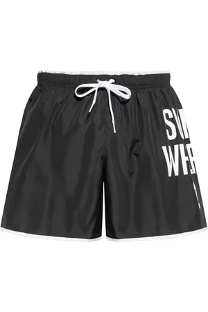Moschino Badeshorts med teksttryk