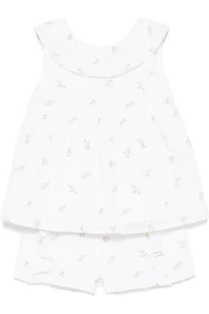 PATACHOU Top- og shortssæt med broderie-anglaise