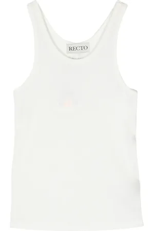 Recto Logo-appliqué soft-jersey tank top