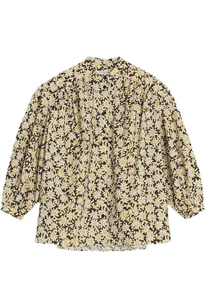 Maison Kitsuné Blomstret skjorte
