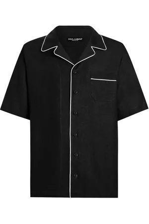 Dolce & Gabbana Skjorte i hør og silke