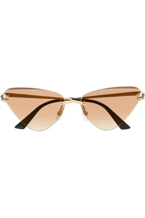 Cartier Cat eye-briller med panterplade