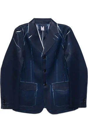 Comme des Garçons Enkeltradet blazer med tryk