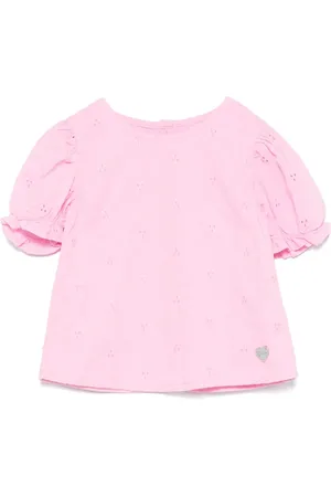 Guess Bluse med broderie anglaise