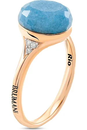 Brumani Rio ring i 18 karat rosaguld med kvarts og diamant