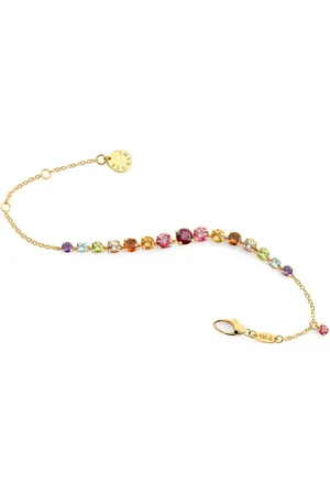 Brumani Looping Colours armbånd i 18 karat gulguld med sten