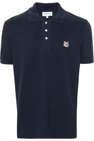 Maison Kitsuné Polo i piqué med Fox-mærke