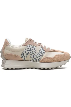 New Balance 327 Flat Taupe Linen Leopard sneakers