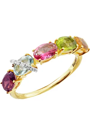 Brumani Looping Colours ring i 18 karat gult guld med sten