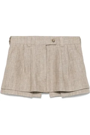 PNK Kort nederdel med lurex-detalje