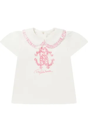 Roberto Cavalli T-shirt med monogramtryk