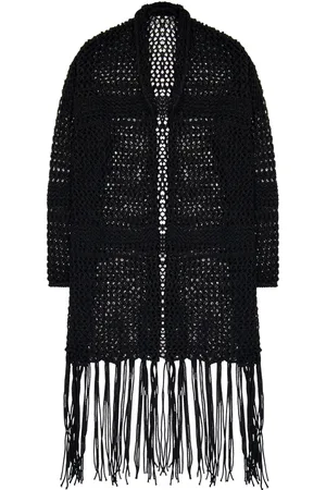 LANEUS Oversize cardigan i åben strik