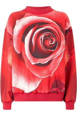 Roberto Cavalli Sweatshirt med rosetryk