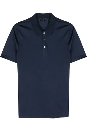 BARBA Meleret polo i silke