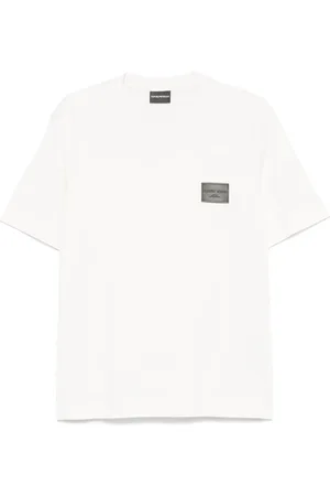Emporio Armani T-shirt med logoapplikation