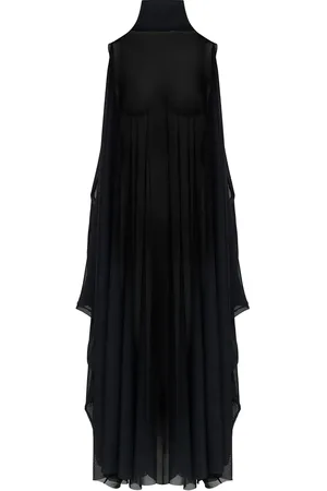 Maison Margiela Lang semi-gennemsigtig kjole