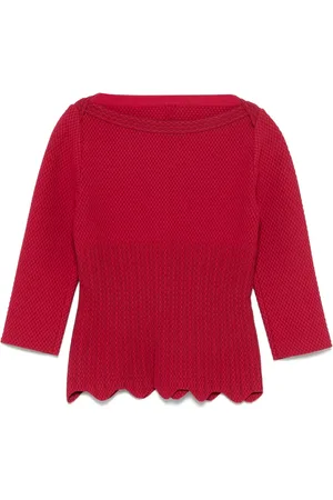 Alaïa Top med peplum fra 00