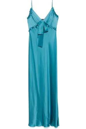 Alberta Ferretti Lang kjole i satin