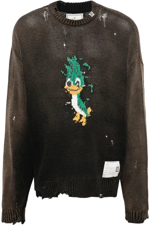 Maison Mihara Yasuhiro Sweater med slitageeffekt