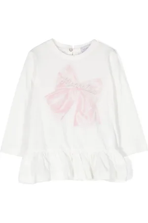 MONNALISA T-shirt med flæsedetalje