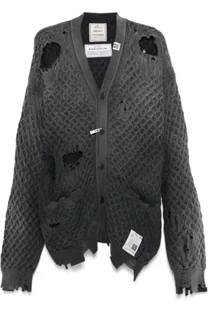 Maison Mihara Yasuhiro Cardigan med falmet effekt