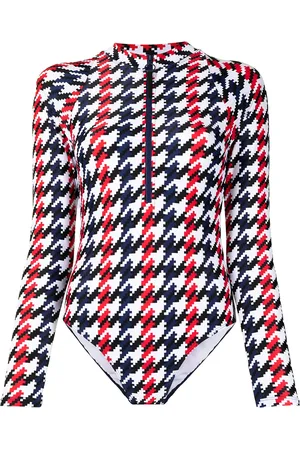 Perfect Moment Spring surf-våddragt med houndstooth-mønster