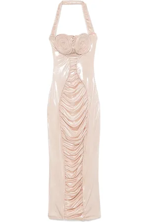 MITILIANE COUTURE Lang kjole med spiral-kop