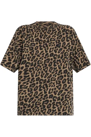 ANINE BING T-shirt med leopardtryk