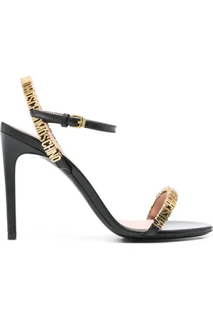 Moschino 110 mm sandaler med logobogstaver