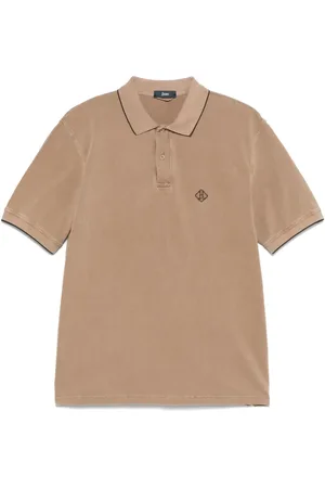 HERNO Polo med broderet logo