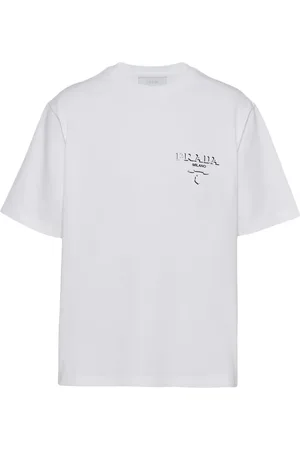 Prada T-shirt med præget logo