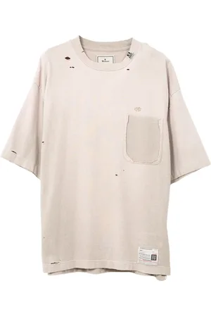 Maison Mihara Yasuhiro T-shirt med slitageeffekt