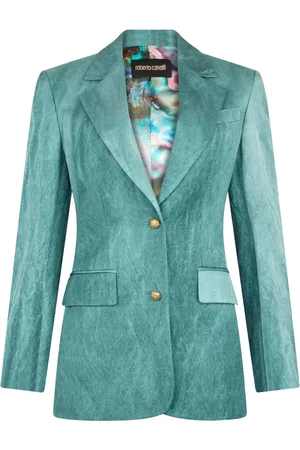 Roberto Cavalli Blazer med abstrakt tryk