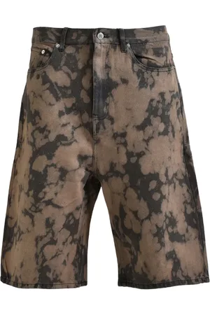 Breathe Shorts i bomuld med batiktryk