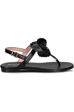 Pretty Ballerinas Flower-detailing sandals