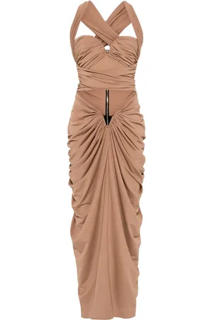 MITILIANE COUTURE Lang draperet kjole
