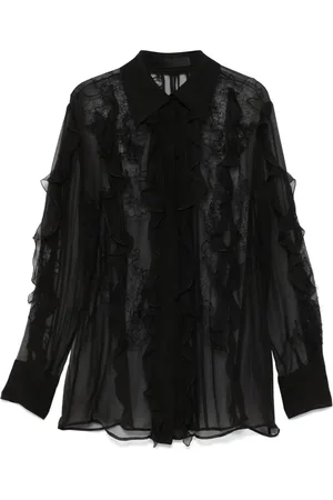 VALENTINO GARAVANI Bluse med blomsterbroderi