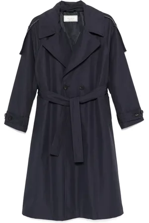 PESERICO SIGN Trenchcoat med perleudsmykning