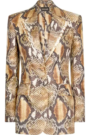 Roberto Cavalli Blazer med slangeskindstryk