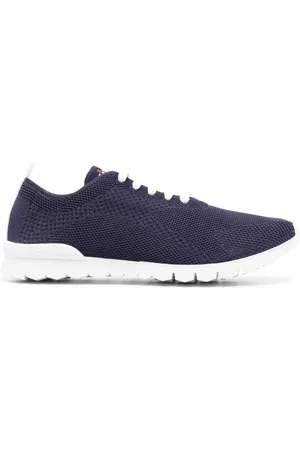 Kiton Strikkede sneakers med logobroderi