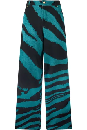 Roberto Cavalli Bukser med Zebra Tribute-tryk