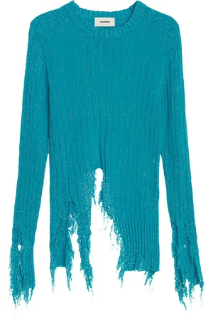 A PAPER KID Sweater med slitageeffekt