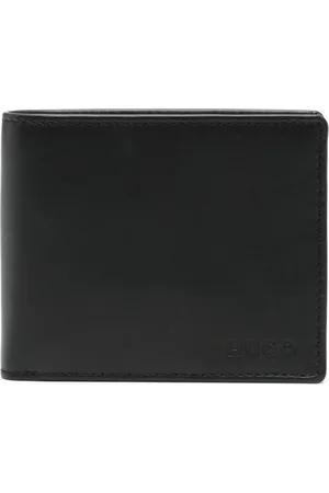 HUGO BOSS Pung i læder med præget logo
