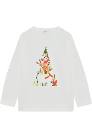 Il gufo T-shirt med illustration-tryk