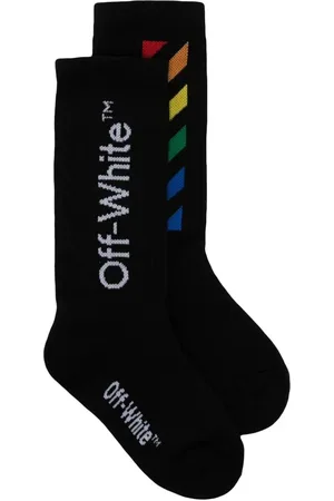 OFF-WHITE Off Diagonal strikstrømper med regnbuelogo