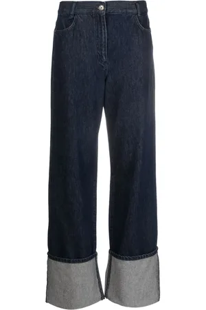 Patrizia Pepe Højtaljede jeans med foldet kant