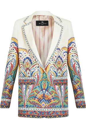Etro Enkeltradet blazer med paisleytryk
